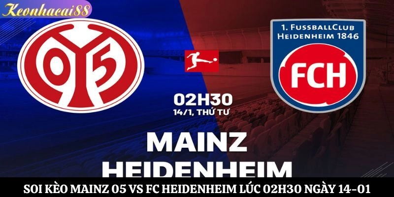Soi kèo Mainz 05 vs FC Heidenheim